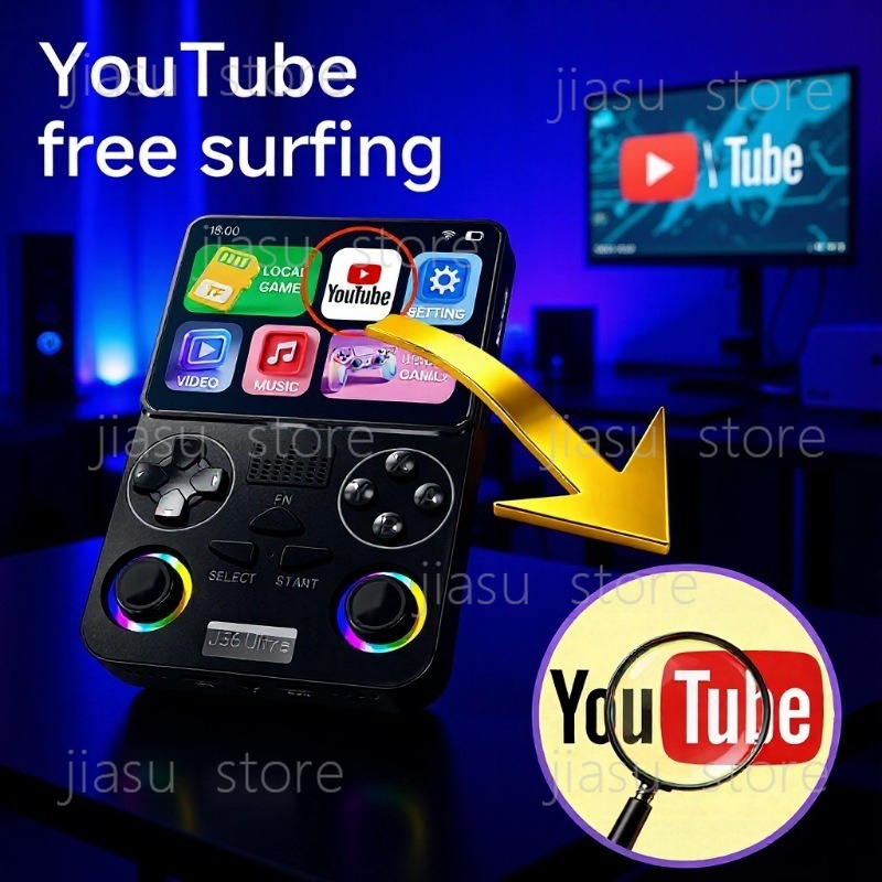 Gaming Console Youtube - Портативная игровая консоль J36 Ultra с