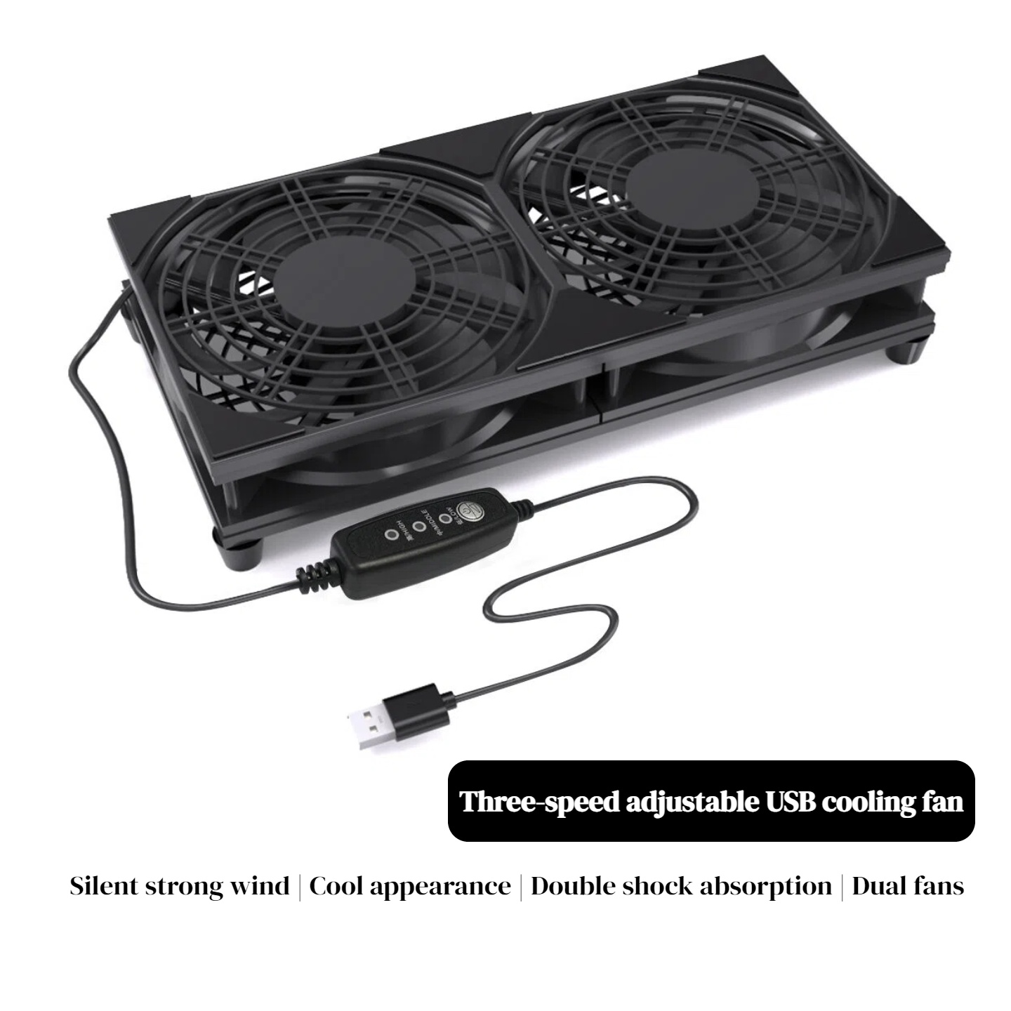 Gaming Console And Controller - Двойной USB-вентилятор с 3-скоростным управлением |