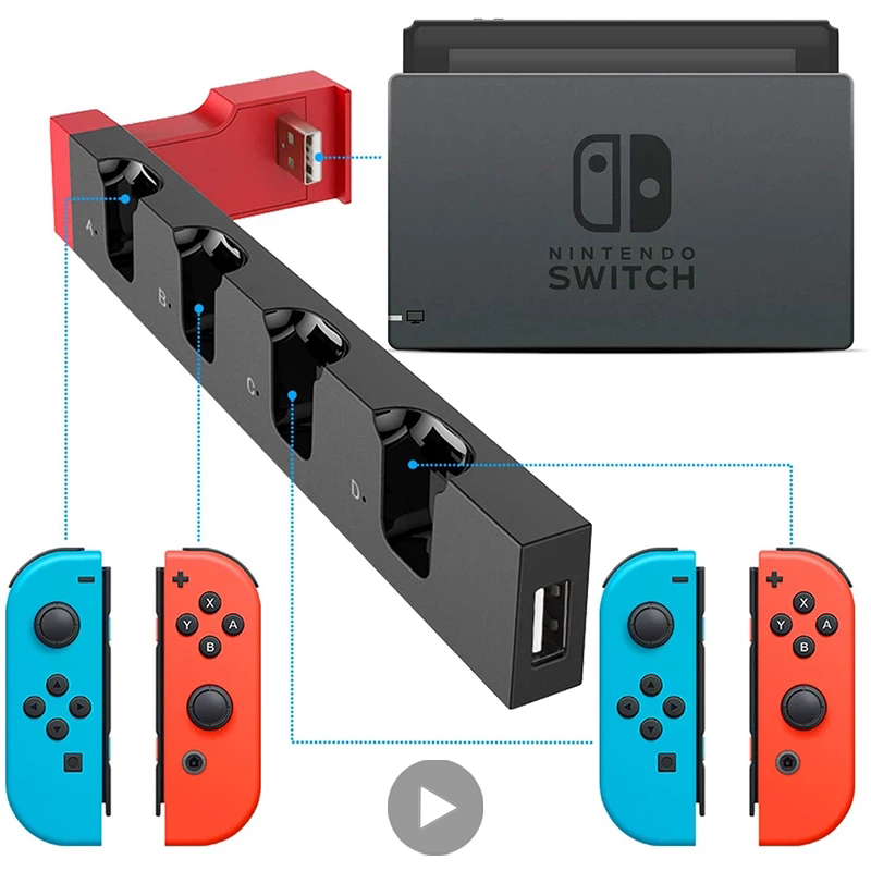 Gaming Console Tower - Док-станция для зарядки док-станции для Nintendo