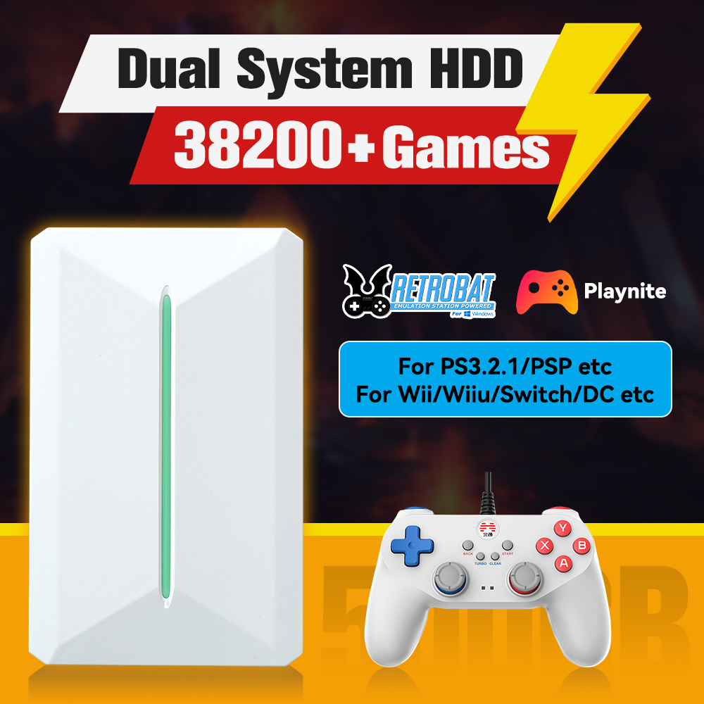 Gaming Console Stick - Retrobat&Playnite System HDD Ретро игровая консоль