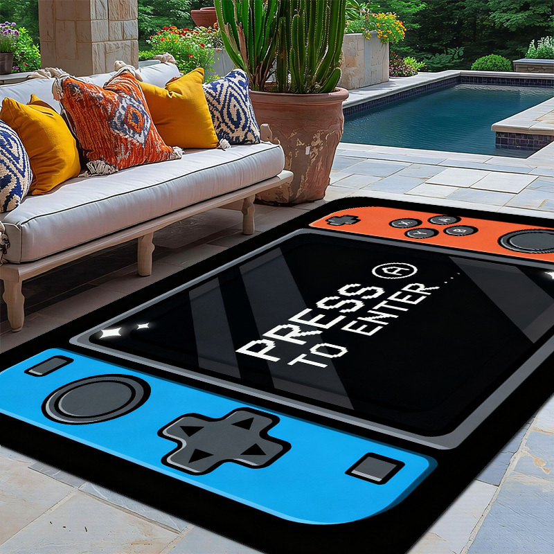 Gaming Console Room - Коврик для геймеров с 2D-дизайном игровой