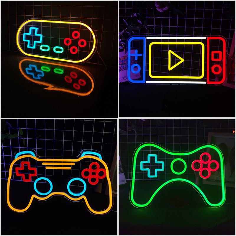 Аркадная неоновая вывеска, све – обзор и цена Gaming Console Handle