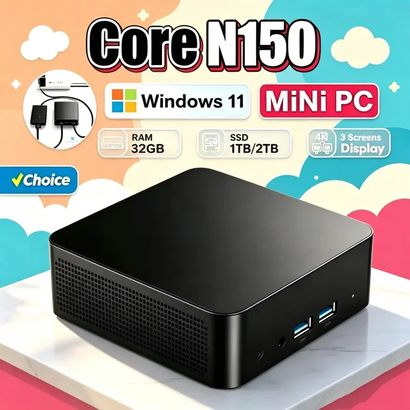 2026 Speedy Core N150 MINI PC  – обзор и цена Gaming Console Stick